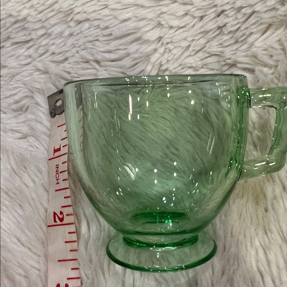 2 cups Fostoria mayfair green (line 2419) 1930-1938 - Picture 2 of 5